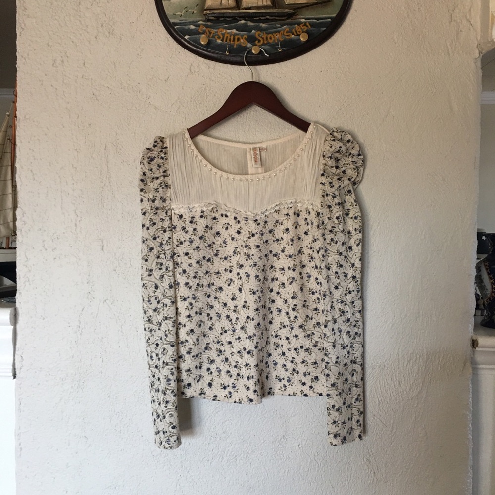 Migaino Ditsy Floral Blouse Size Large